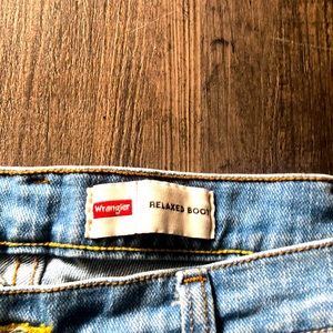 Men’s wrangler relaxed boot cut jeans